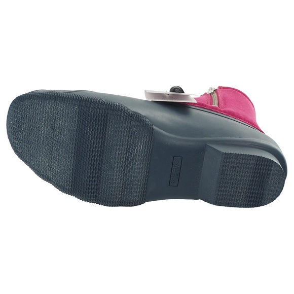 Sperry Saltwater Skinny Cord Pink Water-Resistant Rain Boots - Picture 3 of 9